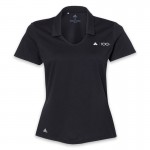 100 Year - Adidas Ladies Cotton Blend Sport Shirt (Black)