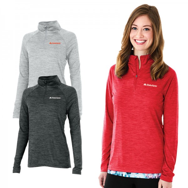 Charles River Ladies Space Dye Performance Pullover