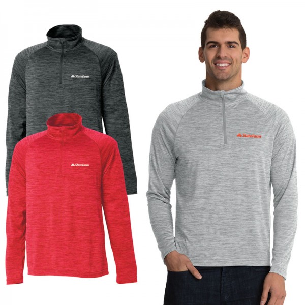 Charles River Mens Space Dye Performance Pullover